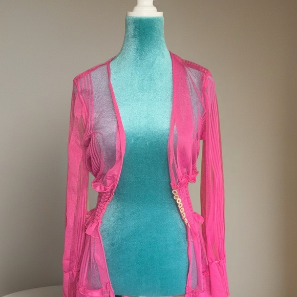 Other - Sheer Pink Cardigan